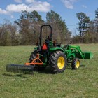 Titan Attachments 3 Point 4 Ft Landscape Rake For Compact Tractors  Fits Cat 1