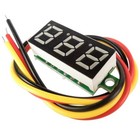 10pcs 0 28  Mini Dc 0-100v Voltage Tester Gauge Meter Digital Led Voltmeter