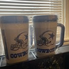 Vtg Dallas Cowboys Nfl Football 7-11 Insulated Mug Cup Tumbler Aladdin W lid Usa