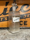 Antique Reverse Glass Label Apothecary Pharmacy Medical Bottle
