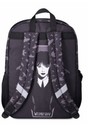 Wednesday Addams Family Nevermore Academy 17  Black Backpack Bag 
