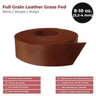 Elw 8-10 Oz   3-4mm  Straps Belts Strips Full Grain Leather Grass Fed Cowhide