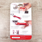 Keysmart Slim Red Aircraft Grade Aluminum Compact Key Holder Holds Up To 8 Keys