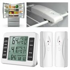 New Wireless Digital Refrigerator Freezer Thermometer Temp Alarm Dual Sensor Usa