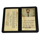 Vintage 1981 Contra Costa County District Attorney Id Wallet Signed Black Ca