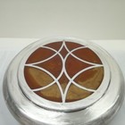 Rare Christofle Laque De Chine Cloisonn   Lacquer Silverplate Jar 