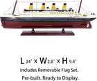 Titanic 24inch Wooden Ship Model Home Decor Pre-built Cruise Ship Gift Nautical 