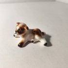 Bone China Miniature Basset Hound German Shepherd Bulldog Puppy Dog Lot Of 3