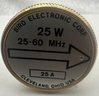 Bird 43 Thruline Wattmeter Element 25w 25a 25-60mhz
