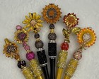 Custom Beaded Bling Pens   Fall Inspired Gift basket Filler  Journal  Collect 