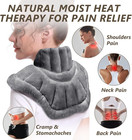 Microwave Heating Pad For Neck And Shoulders  Weighted Microwavable Wrap  Grey