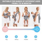 Baby Carrier   Wraps - Soft Adjustable Ring Sling For Newborns   Infants  Bre   
