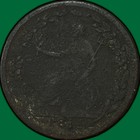 1814 Wellington Halfpenny Token Canada Very Fine Vf Coin  Corrosion  35385