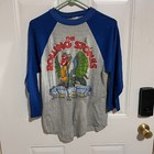 Vintage 1981 The Rolling Stones Sold Out Tour Raglan Shirt Size Medium Grey Blue