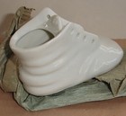 Vintage Lot Of 6   Ceramic Baby Shoe Bootie Planters Paint Or Decorate Your Way