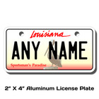 Personalized Louisiana License Plate 5 Sizes Mini To Full Size Free Shipping