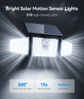 Solar Flood Lights  210 Led Motion Sensor Outdoor Lights  Solar Motion Lights Ou