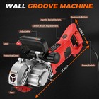 Electric Wall Chaser Groove Cutting Machine Slotting Steel Concrete Cutting 110v