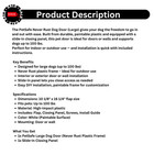 Large Petsafe Dog Door 100 Lb Capacity Plastic Frame Indoor Outdoor With Panel