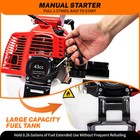 43cc Gas Power Hand Held Sweeper Broom Driveway Turf Artificial Grass Snow Clean