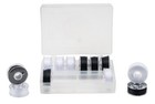 Black   White Plastic Class 66 Bobbins - Threaded 12 pkg