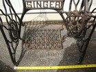 Antique Singer Treadle Sewing Machine Cast Iron Table Base 22  