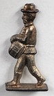 1936 Vintage Premium Cracker Jack Prize Toy Soldier Drummer Marching Stand Up