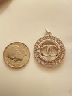Chanel Silver Tone Zipper Pull Button Charm