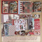 157 Pcs Christmas Scrapbooking Supplies Kit With A6 Grid Notebook Paper