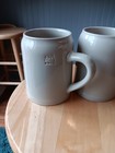 Beer Mugs Vintage Stoneware Grey Set Of 2 Stamped