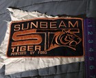 Vintage 1960s Sunbeam Tiger Powered By Ford Patch Large 9  Jacket Back Cutoff