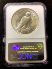1923 Peace Silver Dollar  Ngc Almost Uncirculated  Enn Coins