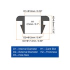 20pcs Rubber Grommets 12mm Mount Dia  For 10mm Id Rubber Hole Plugs  Black