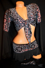 Exotic Dancer Stripper Ware Sexy Rave Festival Long Sleeve 4pc Skirt Bottle Girl