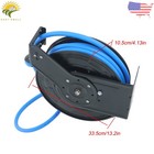 1 2  X 50  Steel Retractable Steel Reel Rubber Air Hose Heavy Duty Dual Arm