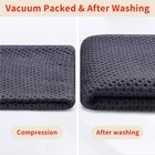 100  Cotton Waffle Weave Kitchen Dish Cloths  12 X 12 Inches  6-pack  dark Grey 