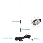 Bingfu Vhf Uhf Ham Amateur Radio Police Scanner Antenna Magnetic Bnc 