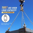 Zinc Plated Proof Coil Chain Carbon Steel Chain Sling 5 16  X 92  1667 Lbs