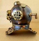 Antique U s Navy Mark V Scuba Diving Helmet Deep Sca Antique Diving Helmet Decal