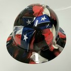 New Full Brim Hard Hat Custom Hydro Dipped Big Texas Flag In Your Face Edition 