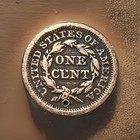 1851 Braided Hair Large Cent 1c Holed Period Folk Art Brothel Novelty  c_nt  Alt