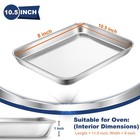 P p Chef 10 5 Inch Baking Cookie Sheet  Oven Pan Tray Inch  Silver