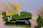 Tinkerbell Peter Pan 3 Pc Desk Set Stapler Notepad Tape Dispenser New