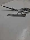 Gingher 8 Inch Shears Scissors Curved Handle Chrome And 4 1 4 Snips Lot