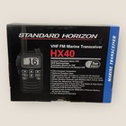 Standard Horizon Hx40 Handheld Marine Radio With Fm Receiver - Black - Brand New