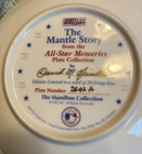 The Mickey Mantle Story All-star Memories Plate By Hamilton Collection   2642 A
