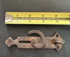 Antique Primitive Hand Forged Barn Gate Swinging Arm Latch Hook