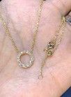 1 10ct Round Cut Diamond Circle Pendant Necklace Free Chain 14k Yellow Gold Over