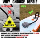 Paddle Board Pump  Sup Electric Air Pump deflation Function  Auto-off 12v Dc Car