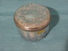 Towle Beauty Marks Sterling Silver Vanity Mirror Compact Powder Jar W Puff